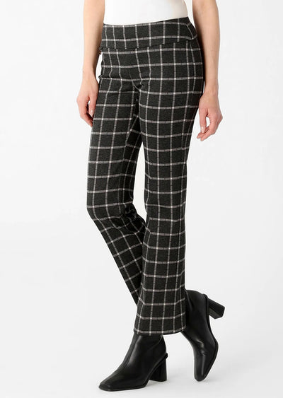 Bradford Plaid Straight Leg Trouser Lisette L