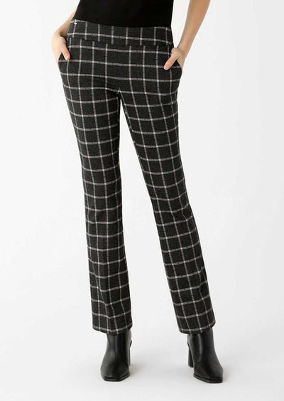 Lisette L Mini Boot Cut Pants, Bradford Plaid 