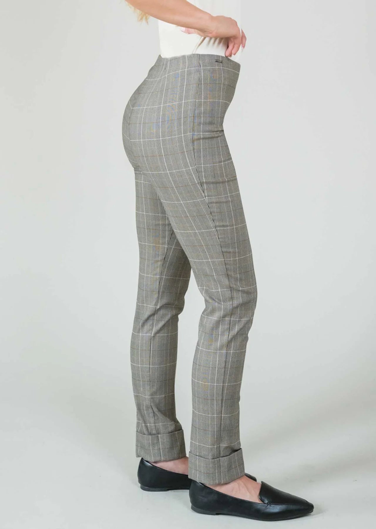 Feline Plaid Ankle Pant W/Pockets Lisette L