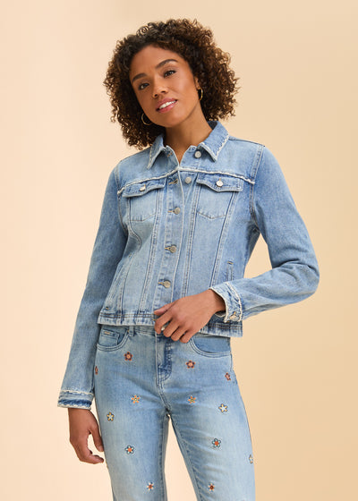 Embroidered Denim Jacket French Dressing Jeans