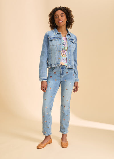 Embroidered Denim Jacket French Dressing Jeans