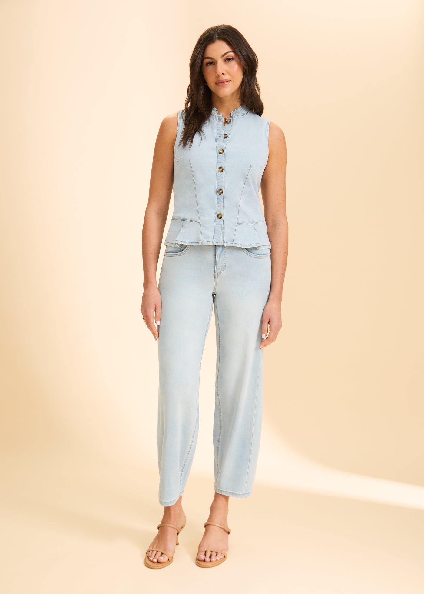 Button Up Vest French Dressing Jeans