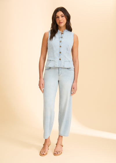 Button Up Vest French Dressing Jeans