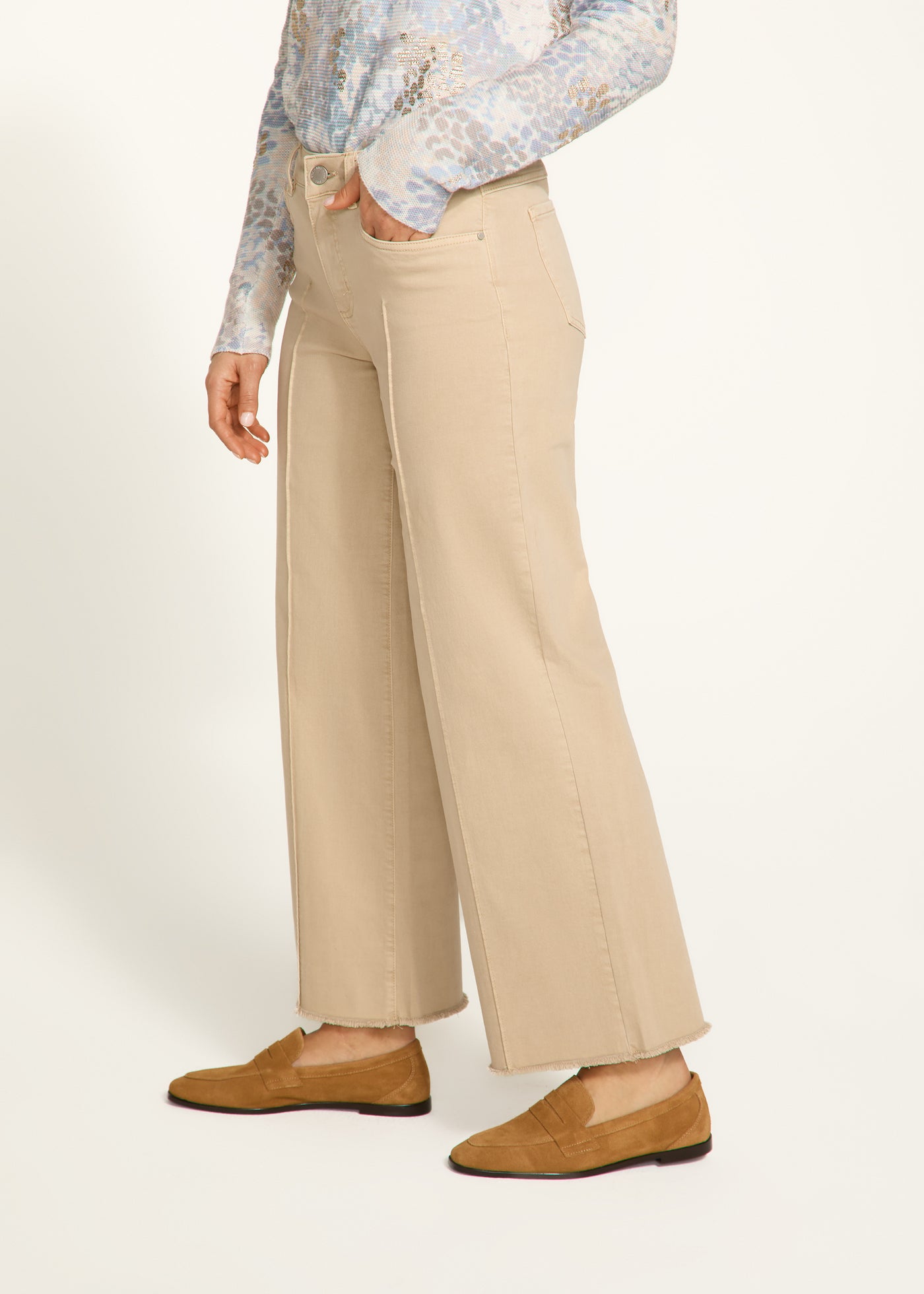 Olivia Wide Ankle French Dressing Jeans