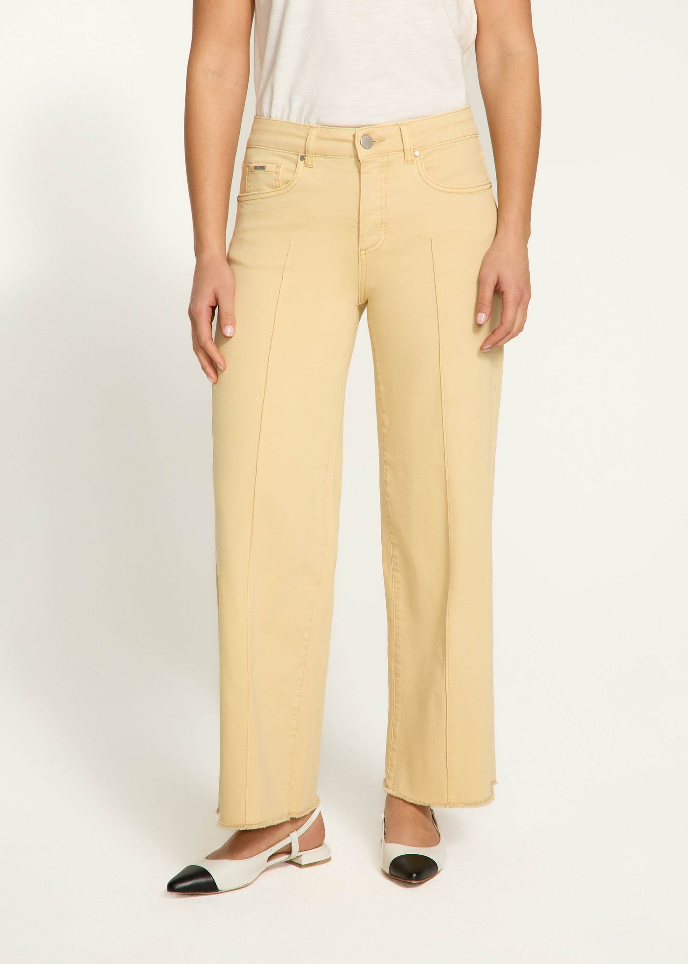 Olivia Wide Ankle French Dressing Jeans