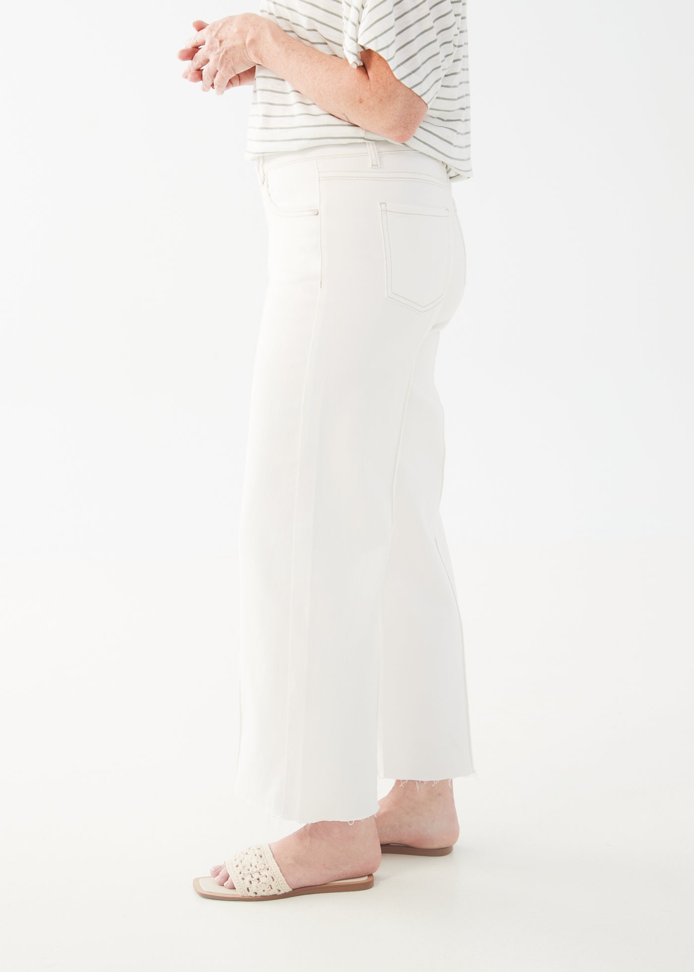 French Dressing Jeans Olivia Wide Leg Ankle Pants 