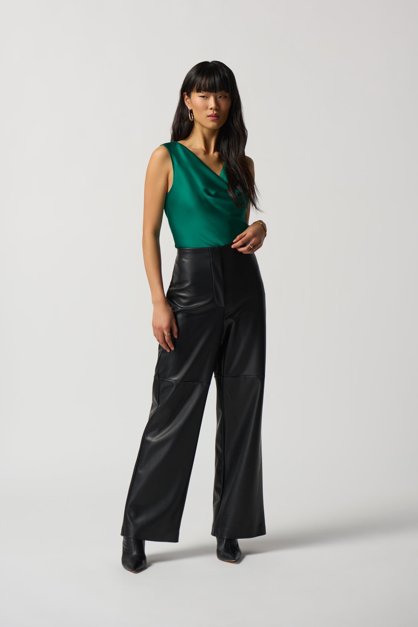 Joseph Ribkoff Cowl Neck Satin Top 