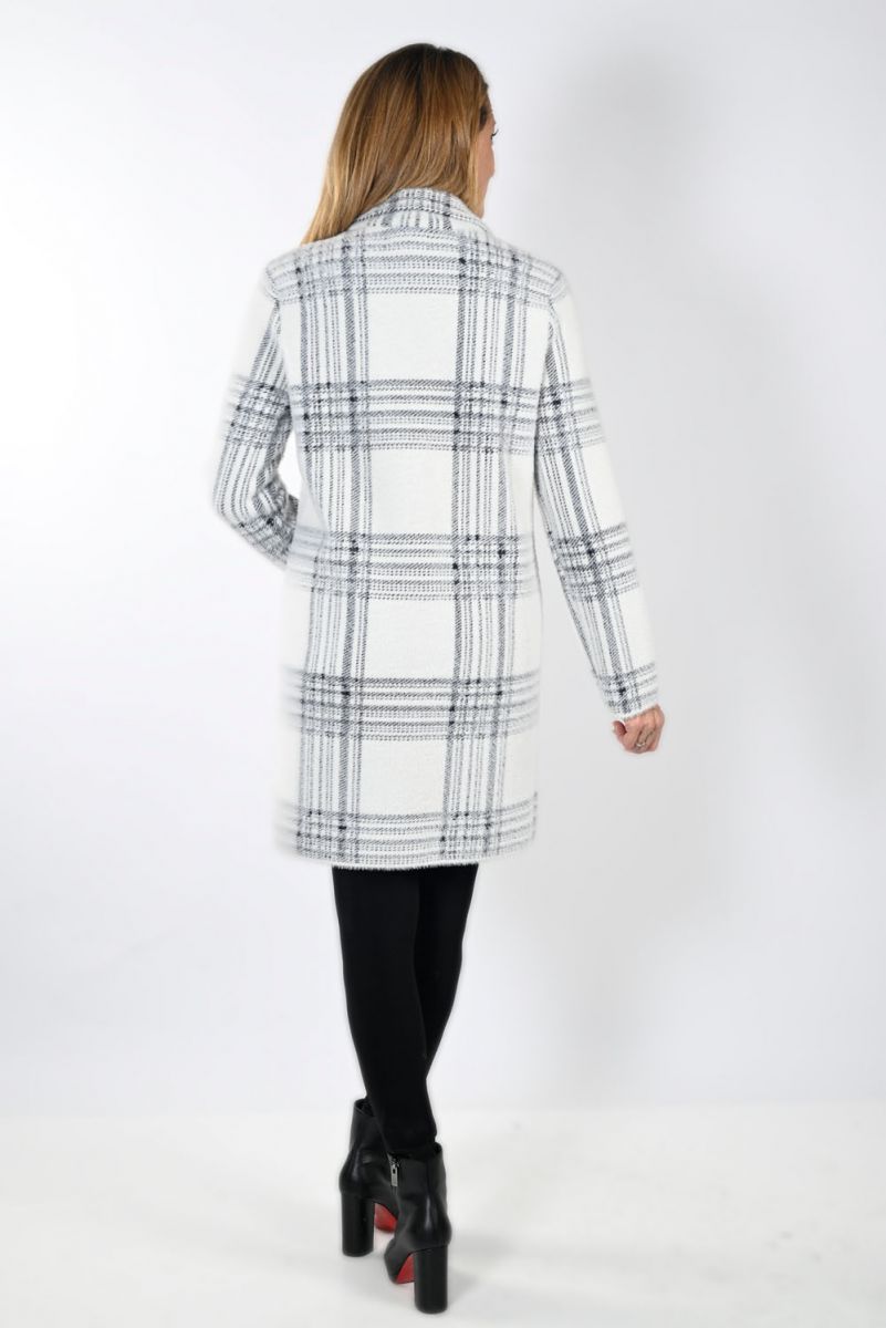 Frank Lyman Long Plaid Cardigan 