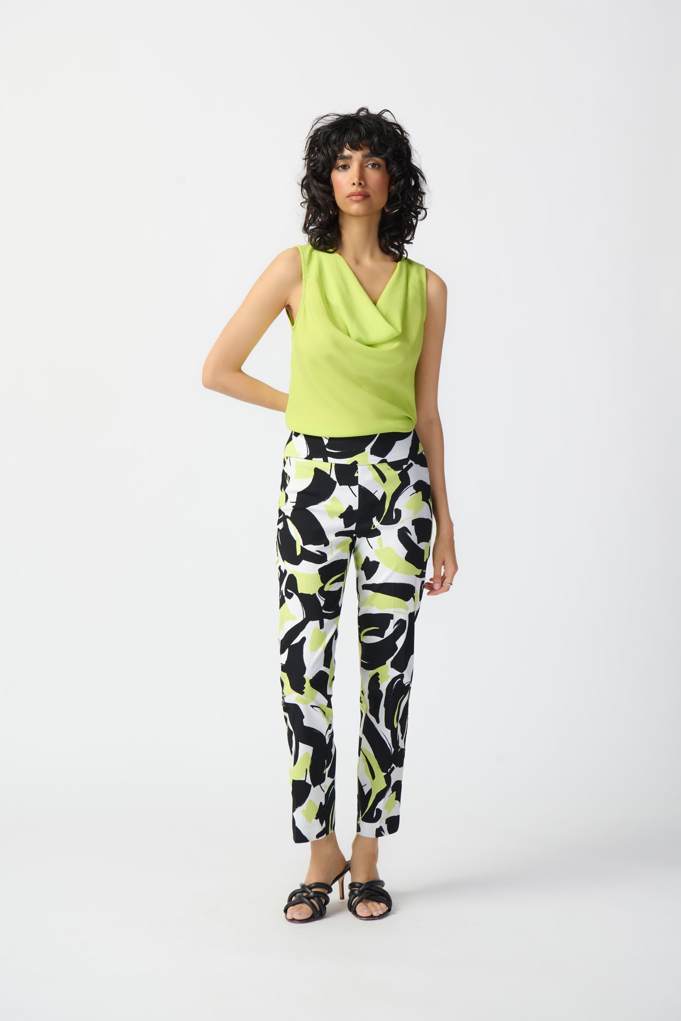 Joseph Ribkoff Abstract Print Millennium Pull-On Pants 