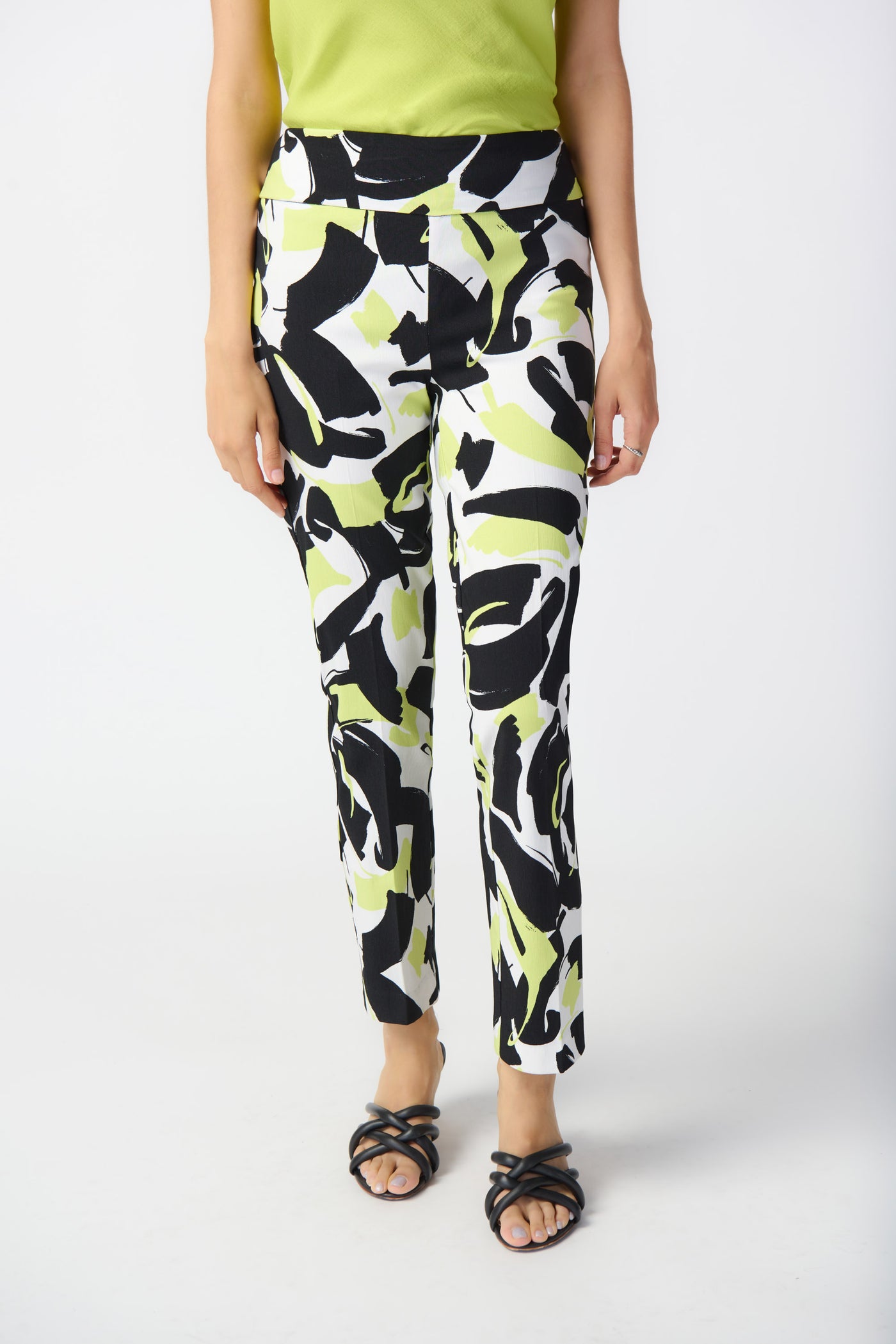 Joseph Ribkoff Abstract Print Millennium Pull-On Pants 