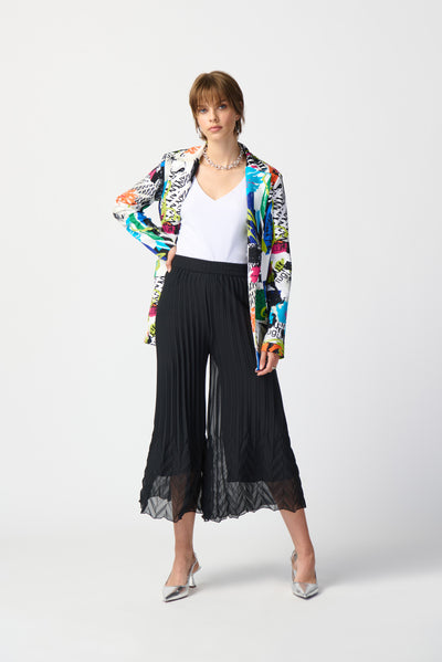 Joseph Ribkoff Abstract Print Silky Knit Blazer 