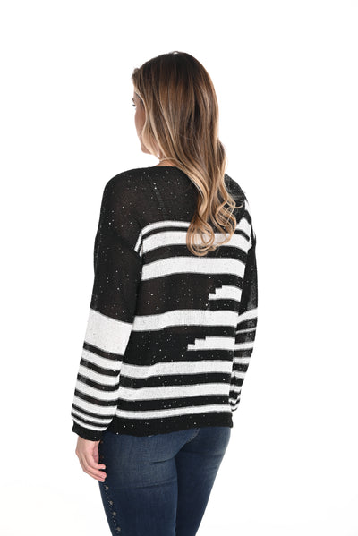 Striped Knit Sweater Frank Lyman