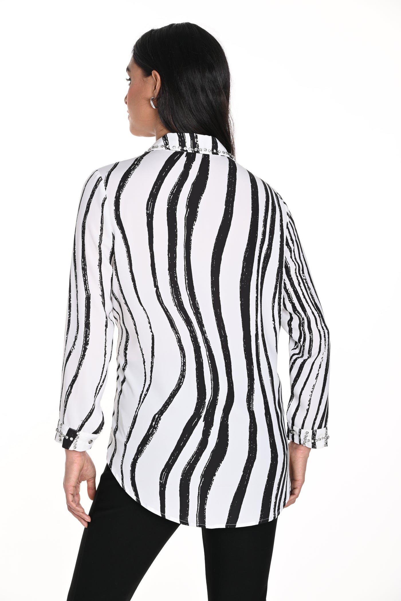 Zebra Stripe Blouse Frank Lyman