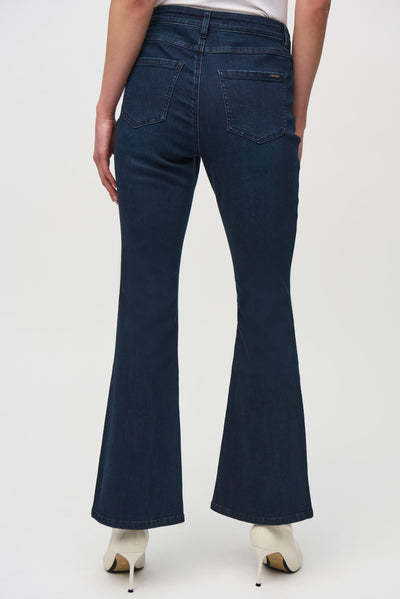 Classic Flared Denim Pants with Stone Rivets Joseph Ribkoff