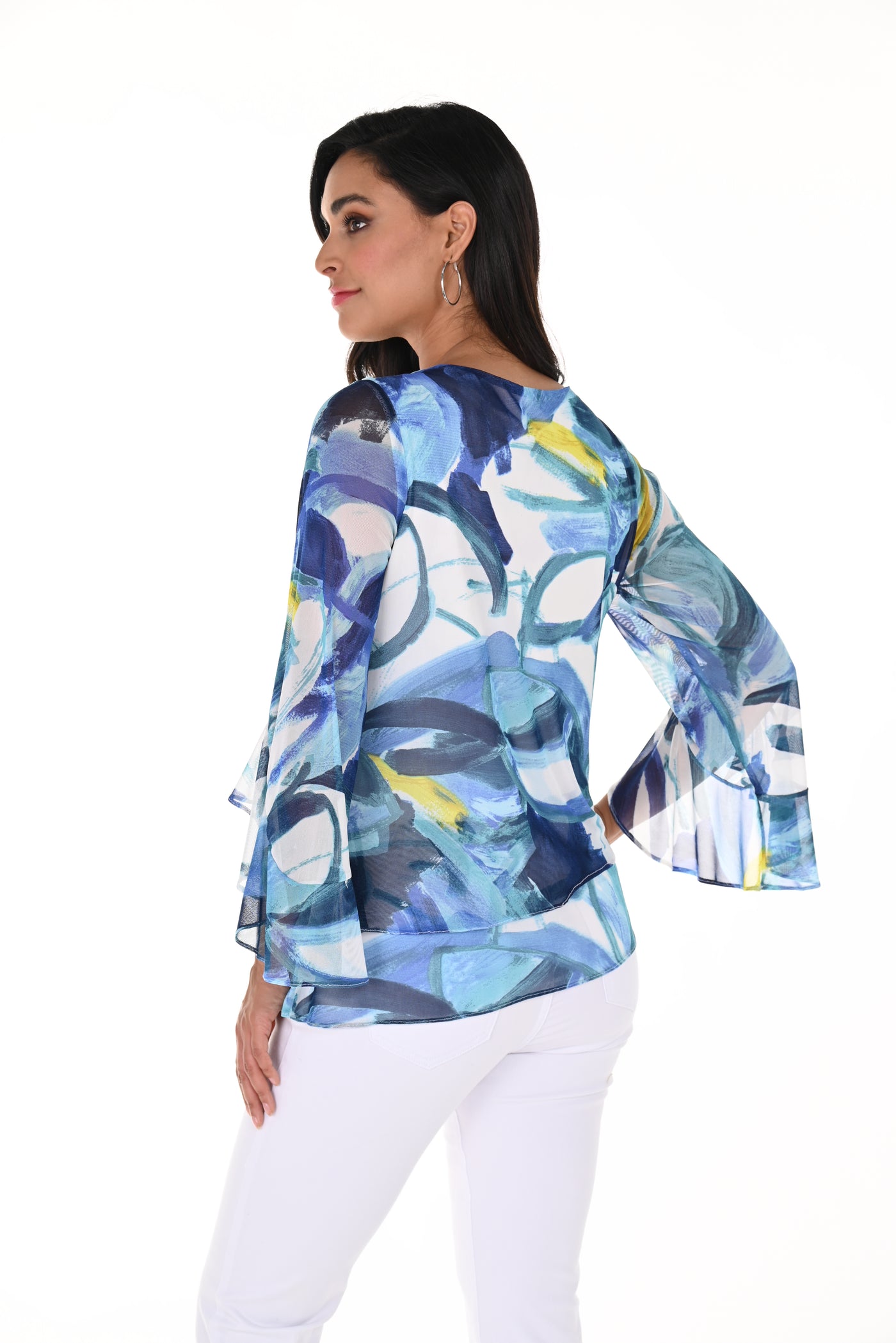 Frank Lyman Abstract Layered Top 