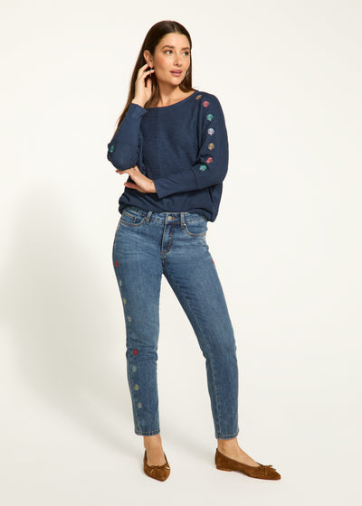 Olivia Pencil Ankle French Dressing Jeans