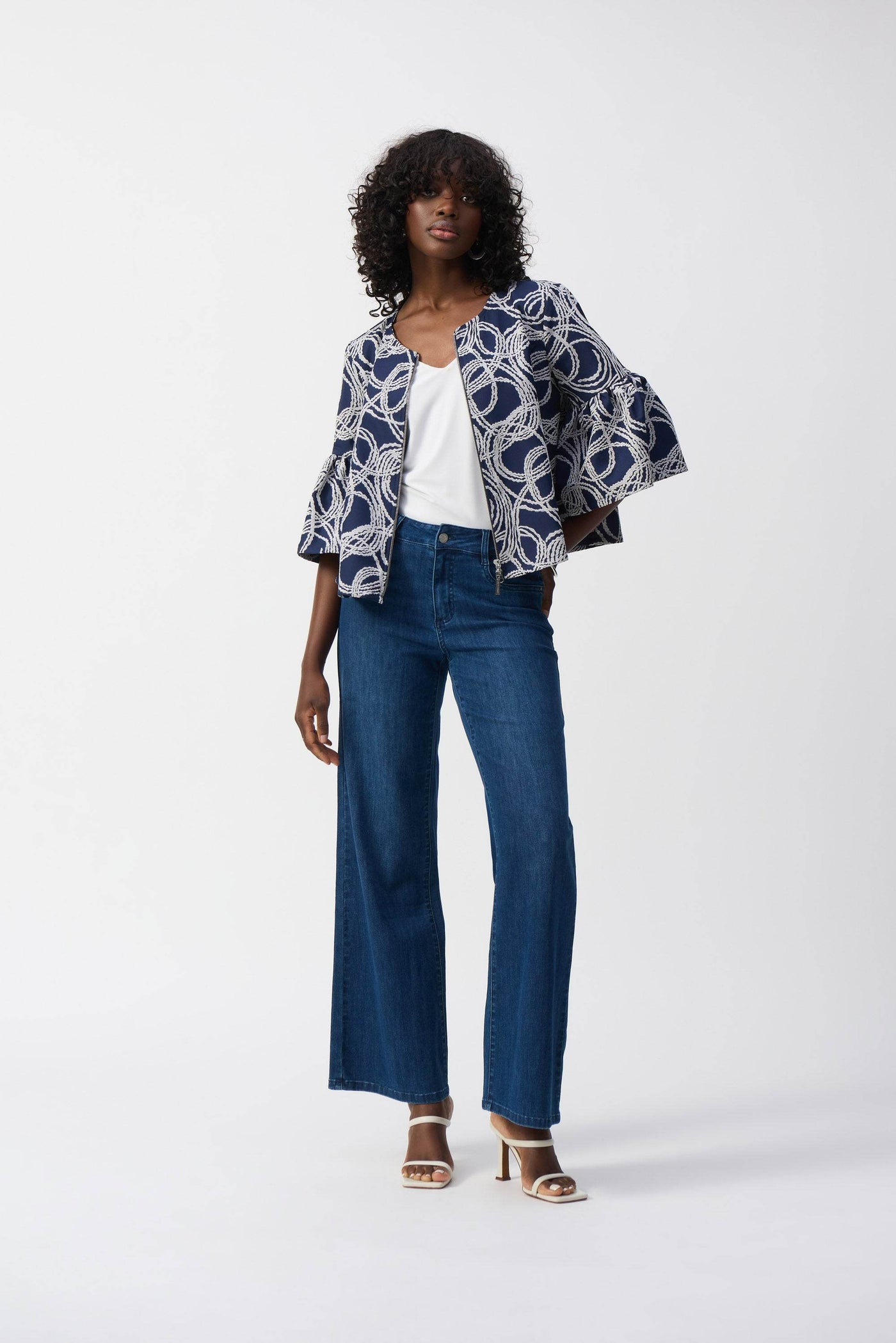 Abstract Jacquard Trapeze Jacket - Dream Pants