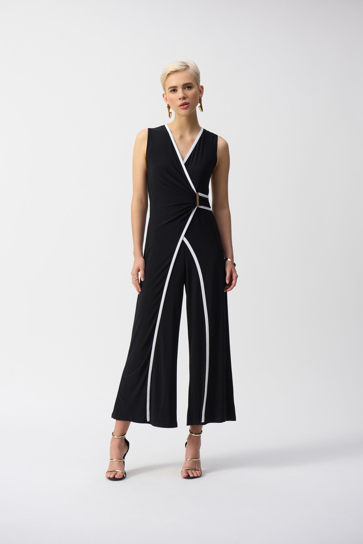 Silky Knit Sleeveless Culotte Jumpsuit Joseph Ribkoff