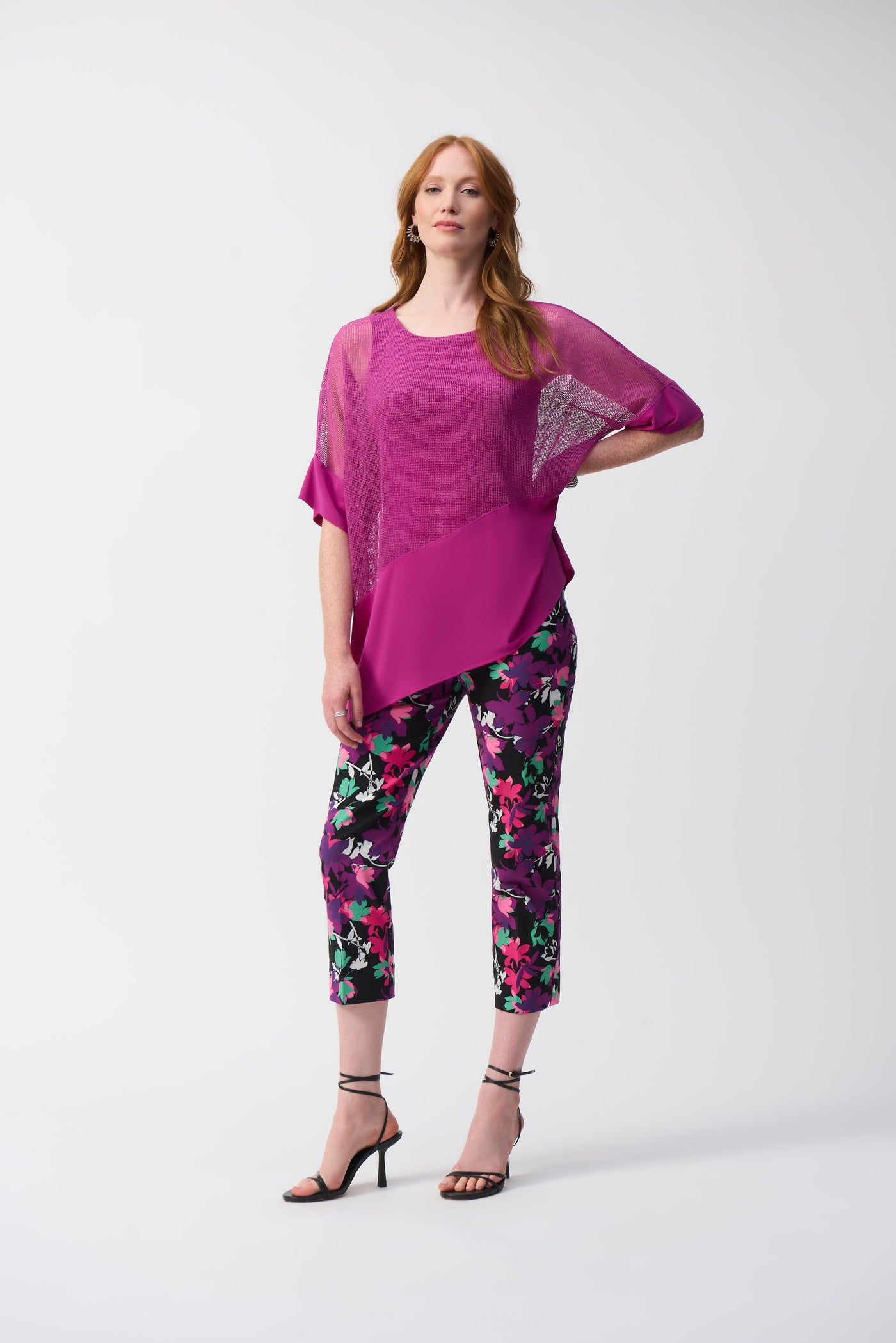 Millennium Floral Print Cropped Pants Joseph Ribkoff