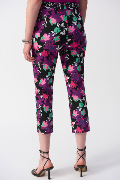 Millennium Floral Print Cropped Pants Joseph Ribkoff