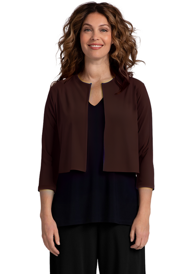 Classic Bolero Cardigan, 3/4 Sleeve Sympli