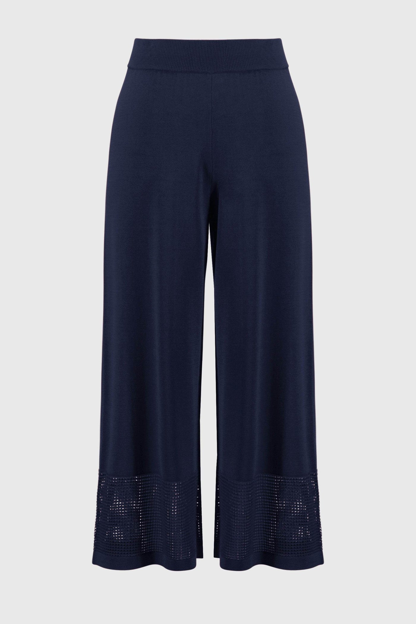 Sweater Knit Culotte with Pointelle Detail - Dream Pants