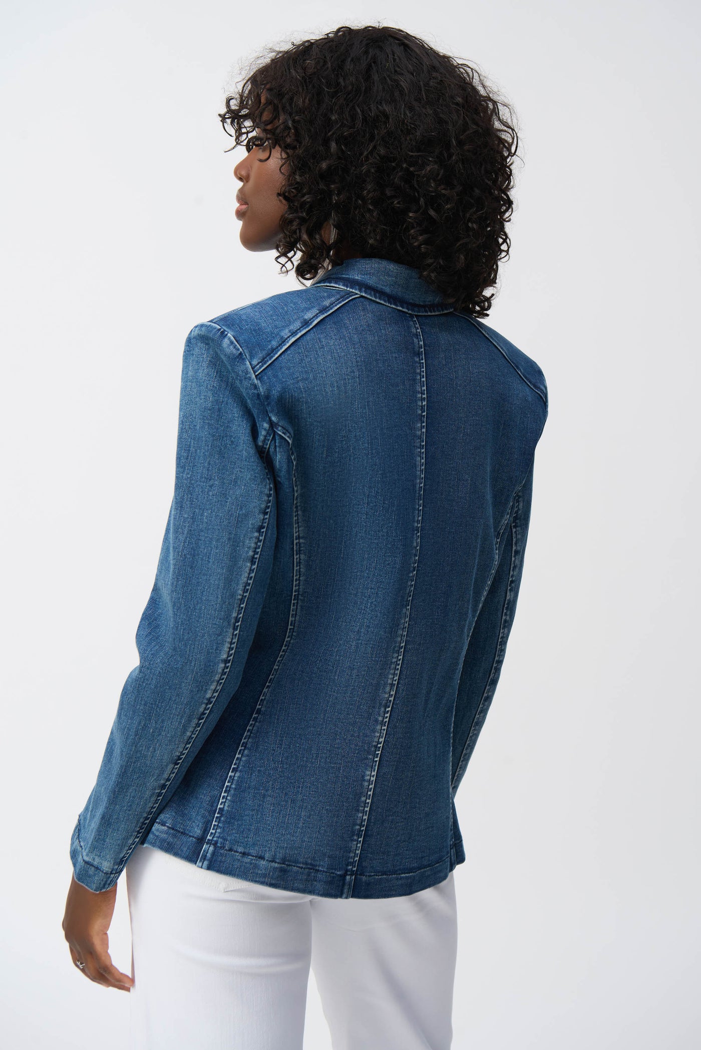 Stretch Denim Double-Breasted Blazer Joseph Ribkoff