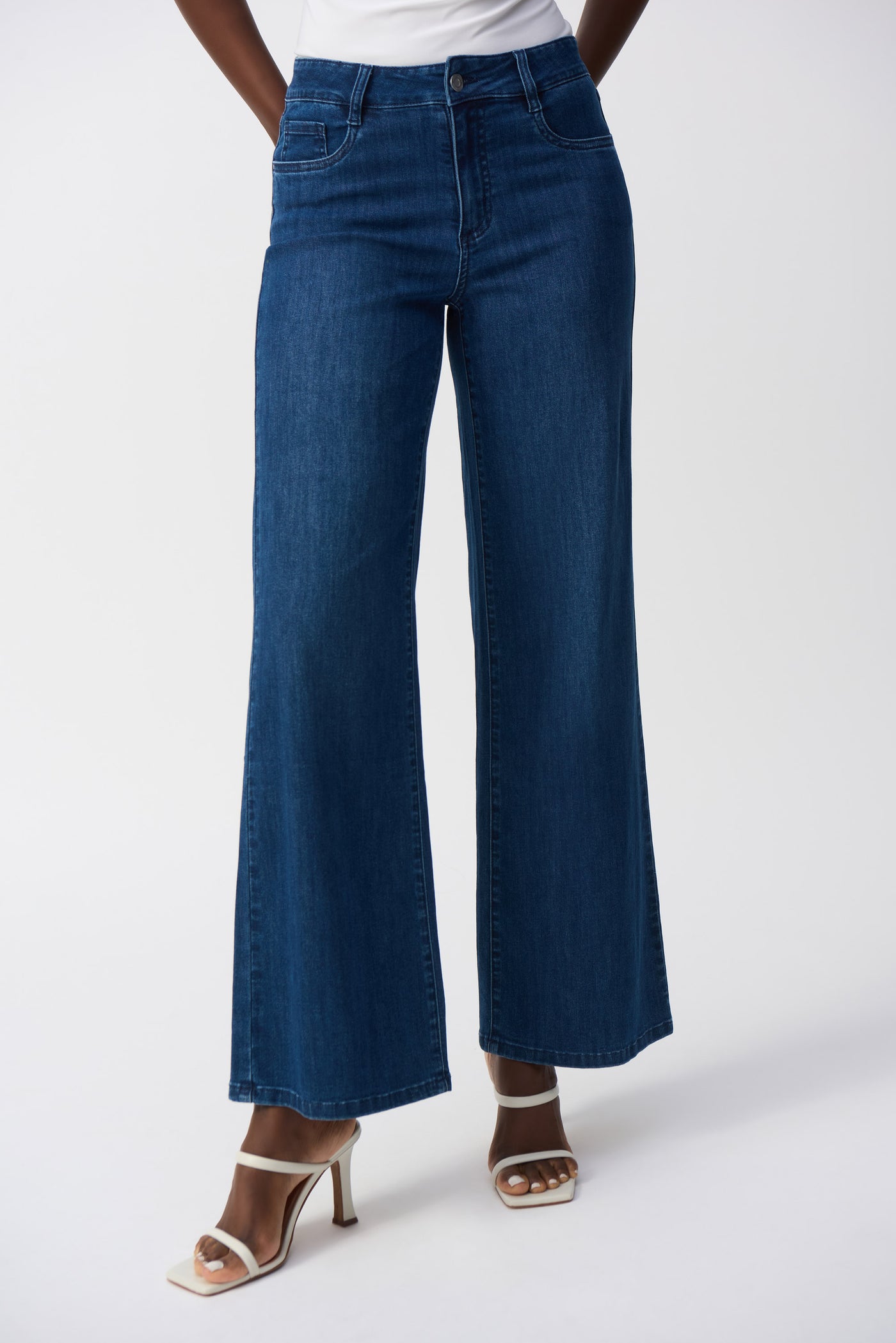 Classic Wide-Leg Stretch Jeans Joseph Ribkoff