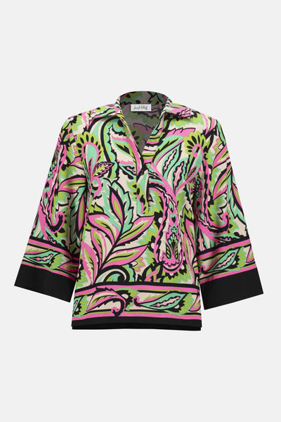 Woven Paisley Print Boxy Top - Dream Pants