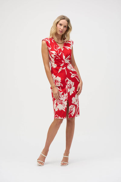 Scuba Crepe Floral Print Sheath Dress - Dream Pants