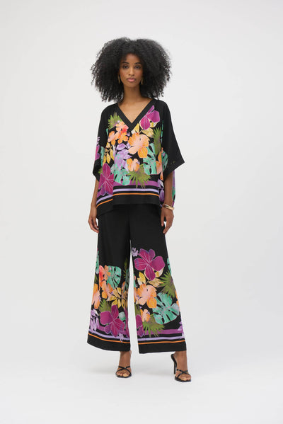 Woven Floral Print Boxy Top - Dream Pants