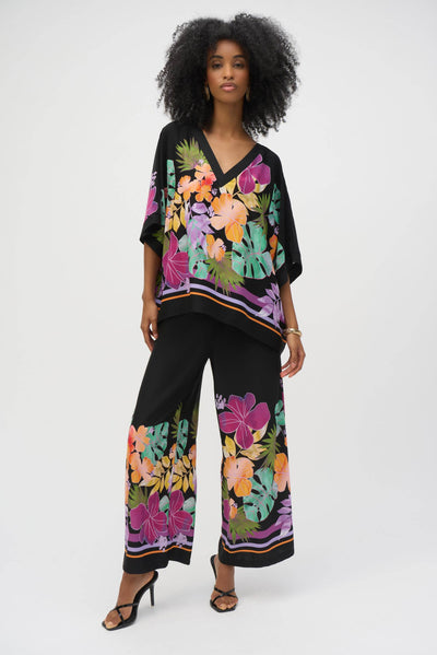 Woven Floral Print Boxy Top - Dream Pants
