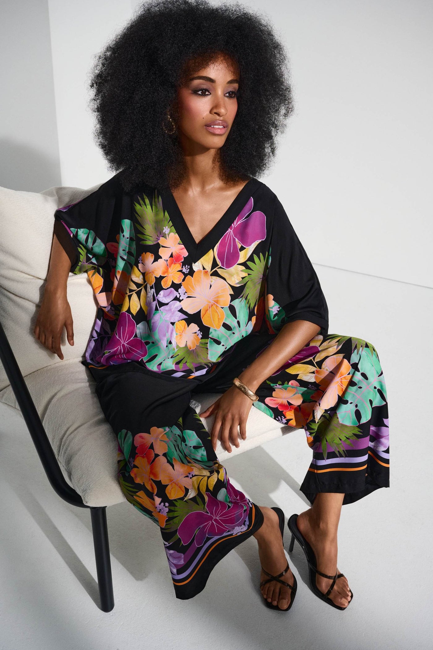 Woven Floral Print Boxy Top - Dream Pants