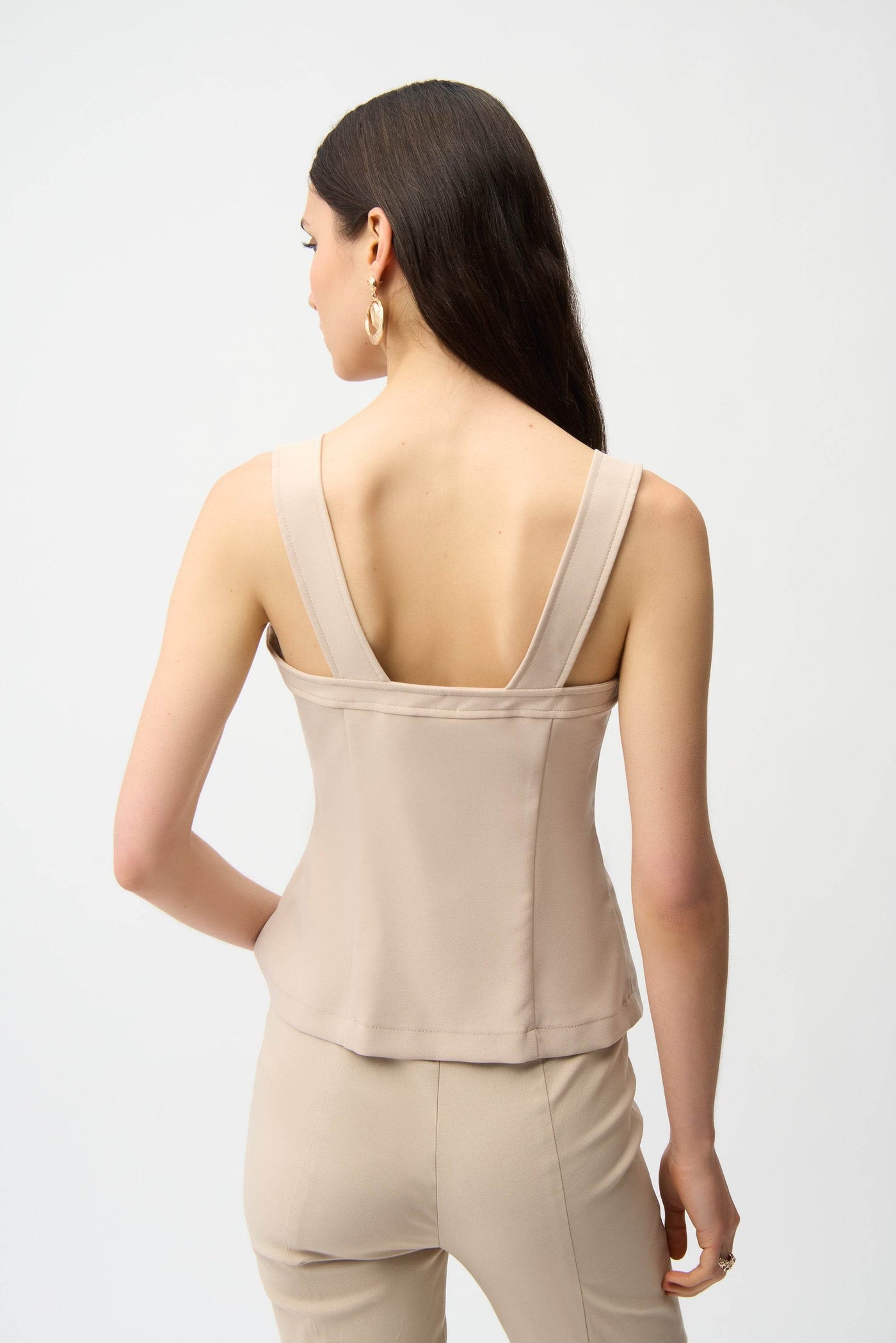 Lux Twill Bustier Fitted Top - Dream Pants
