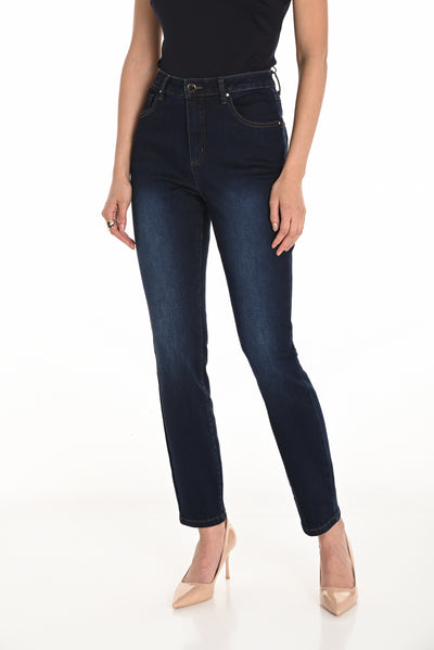 High-Rise Straight Leg Jeans Frank Lyman