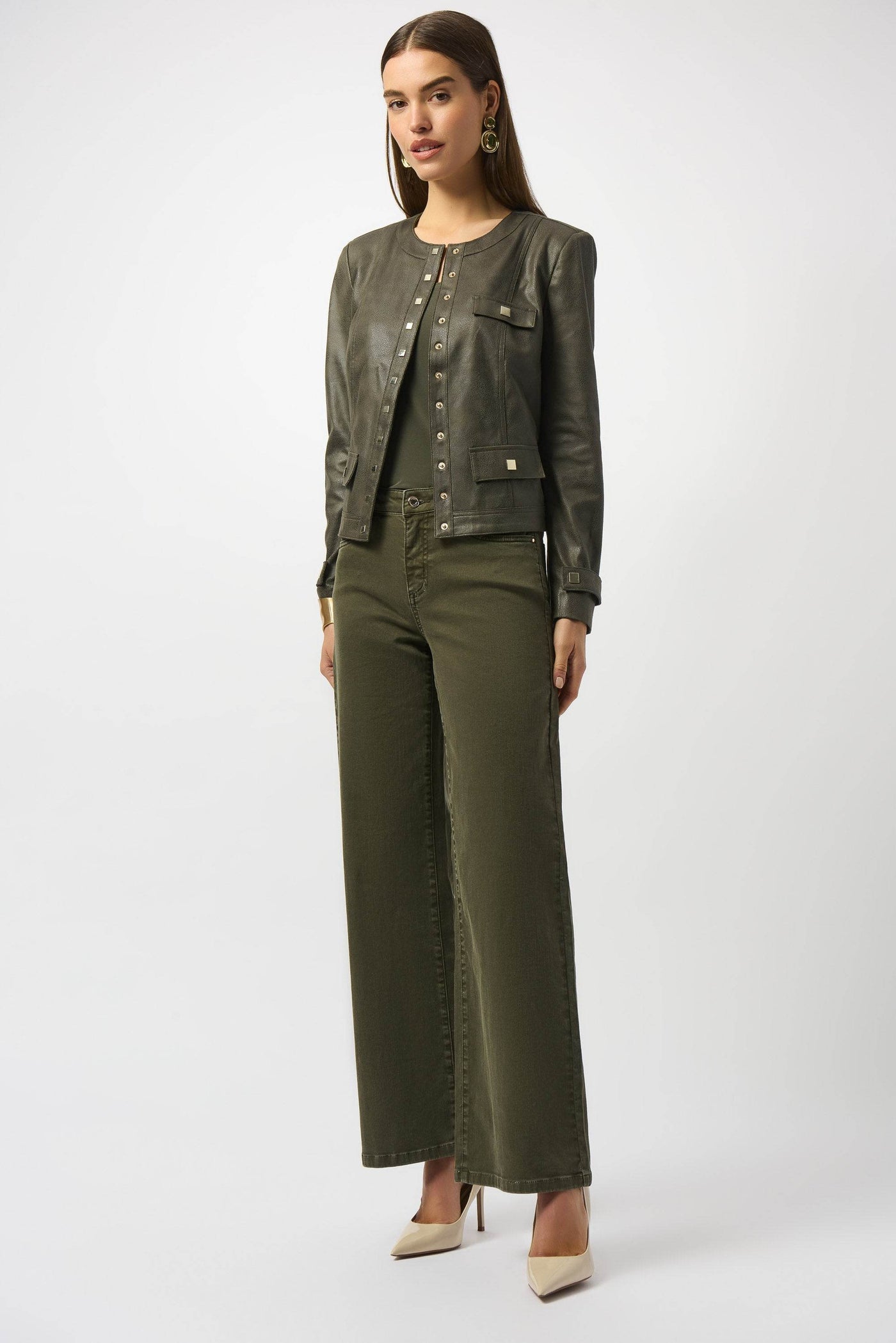 Goldie Classic Wide-Leg Stretch Denim Jeans - Dream Pants