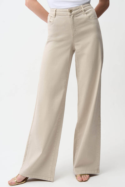 Goldie Classic Wide-Leg Stretch Denim Jeans - Dream Pants