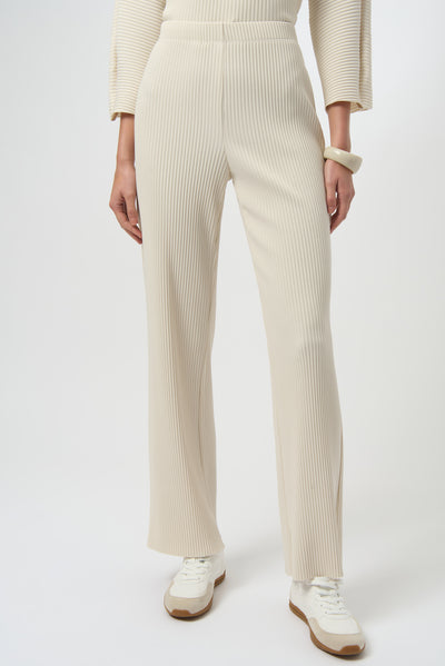 Pleated Scuba Crepe Wide-Leg Pants Joseph Ribkoff