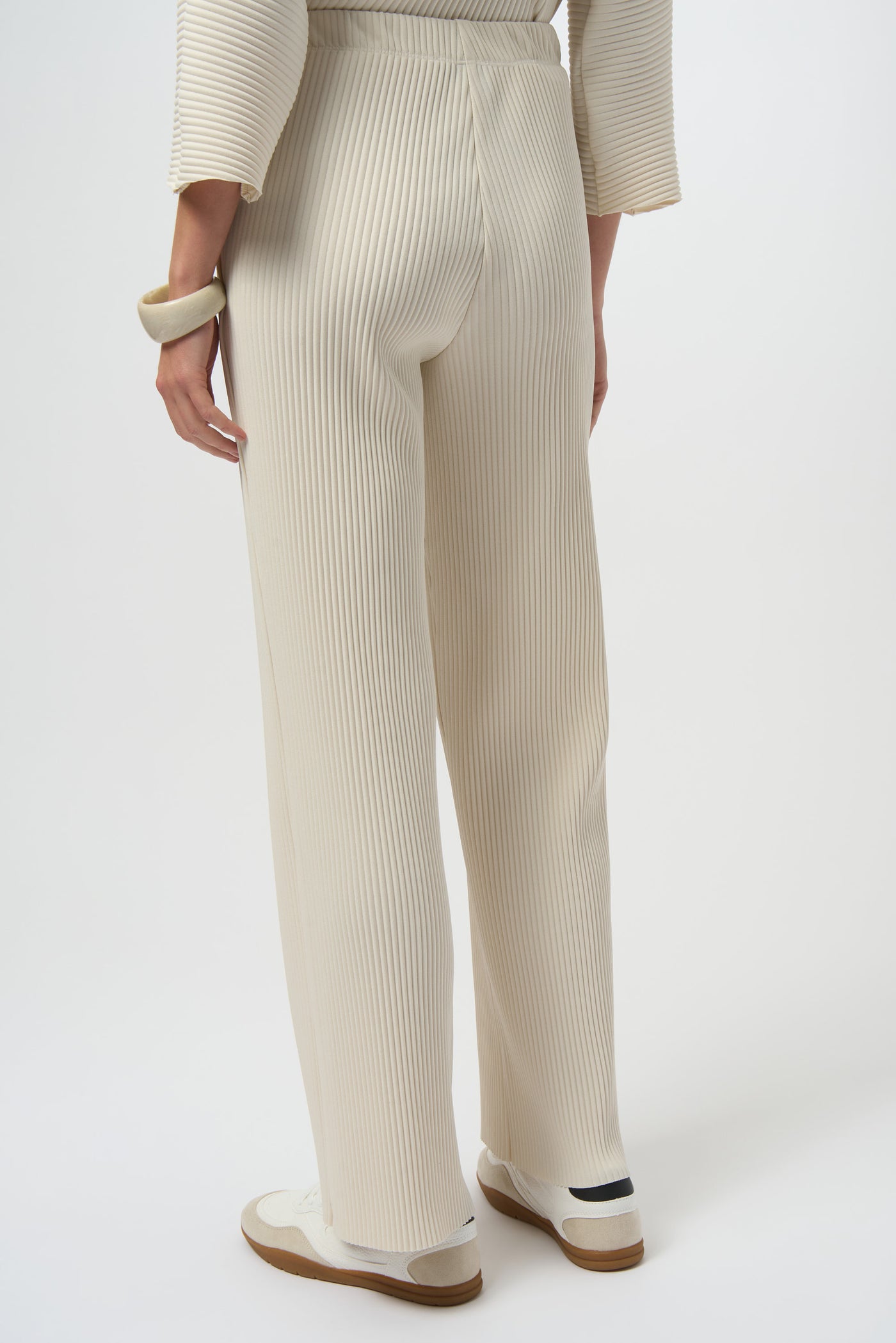 Pleated Scuba Crepe Wide-Leg Pants Joseph Ribkoff
