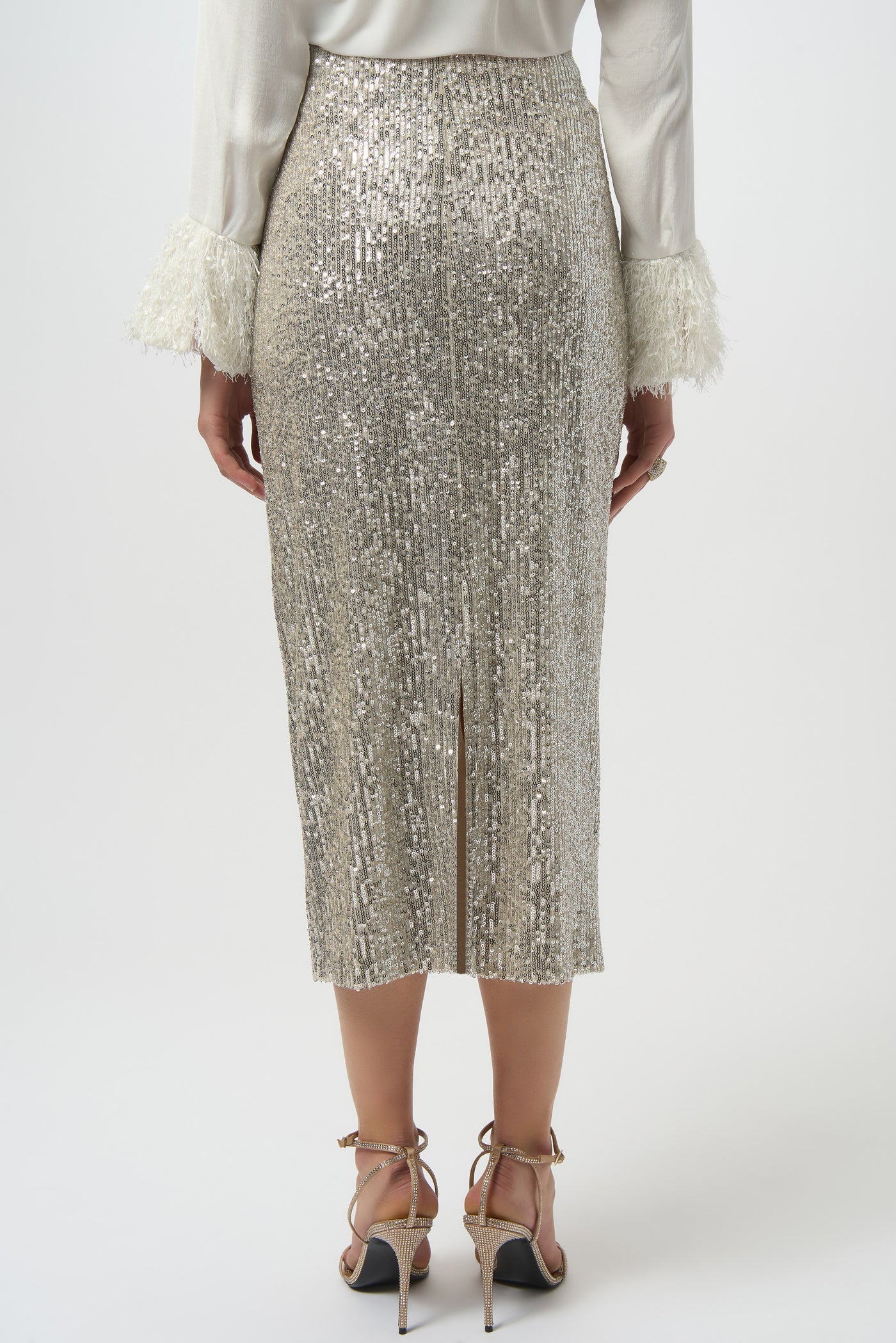 Sequined Pull-On Pencil Skirt Joseph Ribkoff