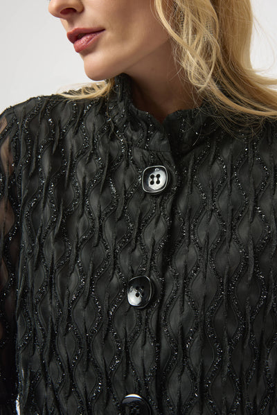 Lurex Cascade Trapeze Jacket Joseph Ribkoff