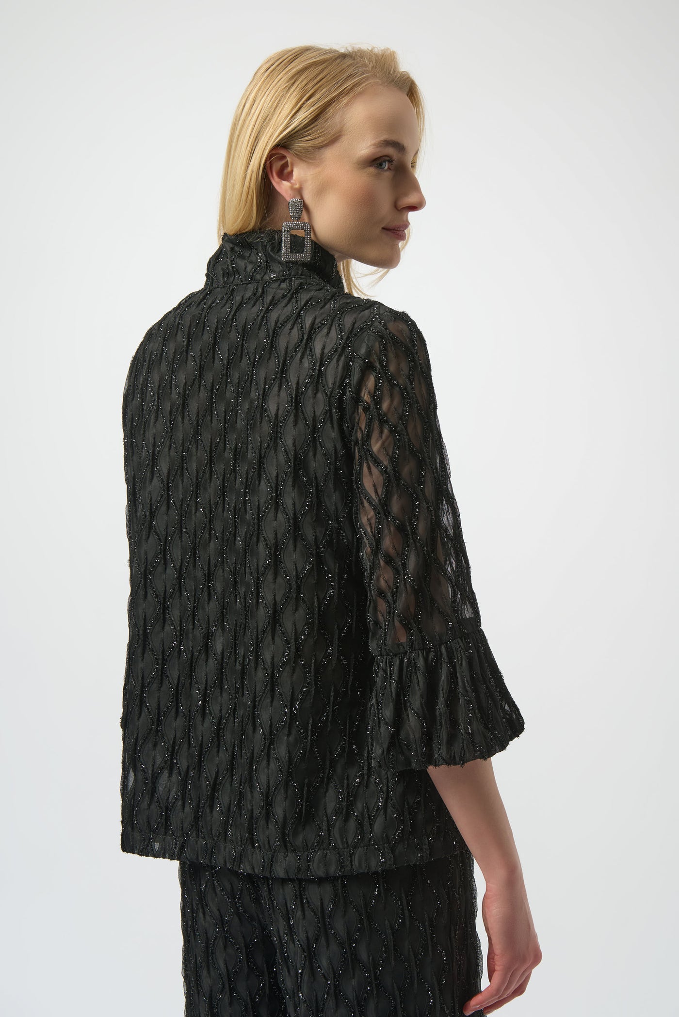 Lurex Cascade Trapeze Jacket Joseph Ribkoff