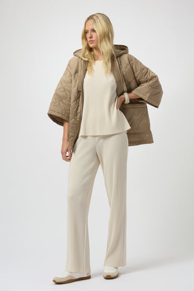 Pleated Scuba Crepe Boxy Top Joseph Ribkoff