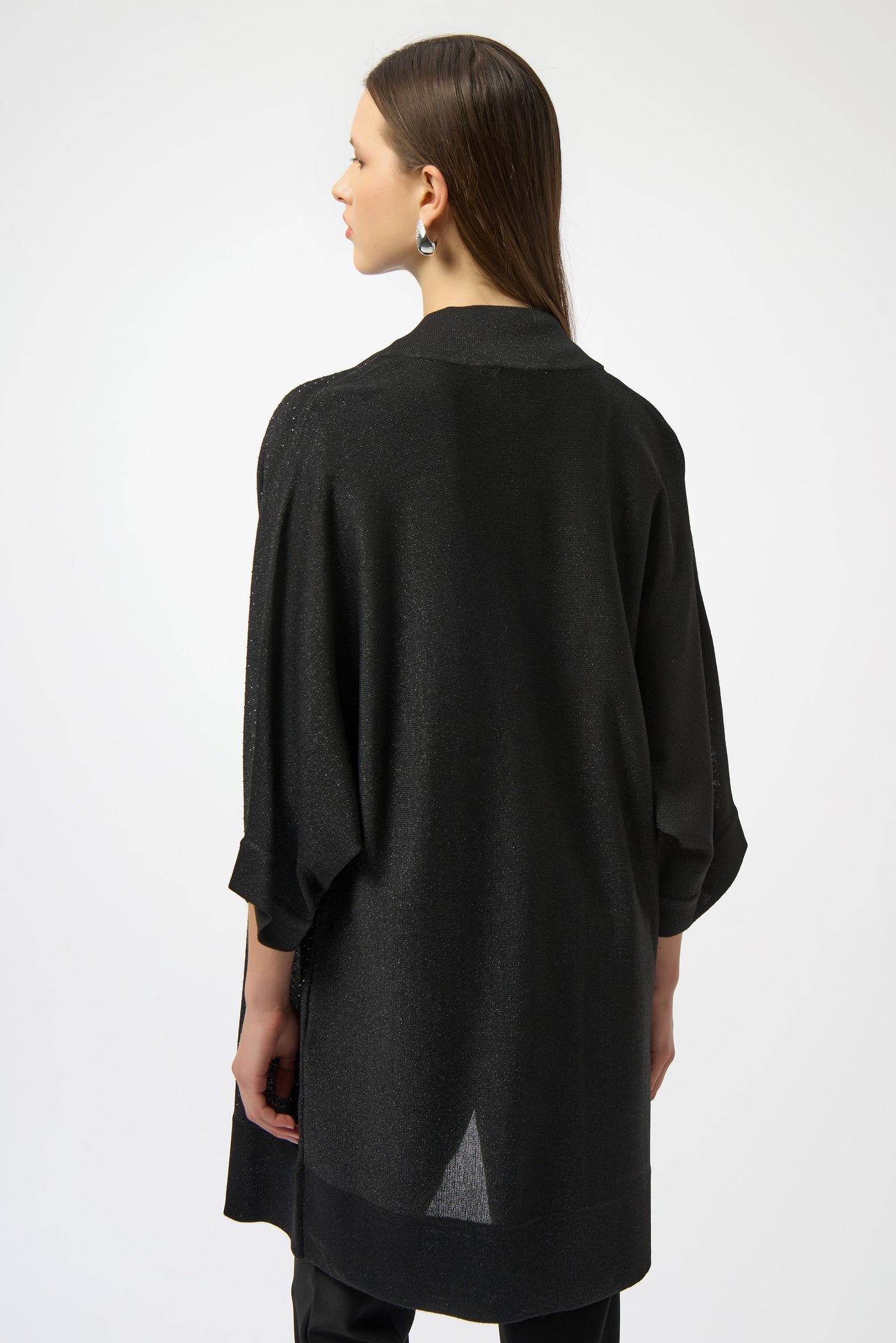 Sweater Knit Cover-Up with Iron-On Detail Joseph Ribkoff