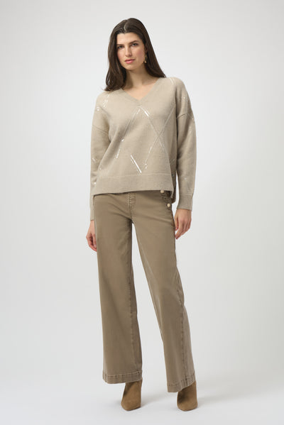 Sweater Knit Pullover with Sequins Joseph Ribkoff