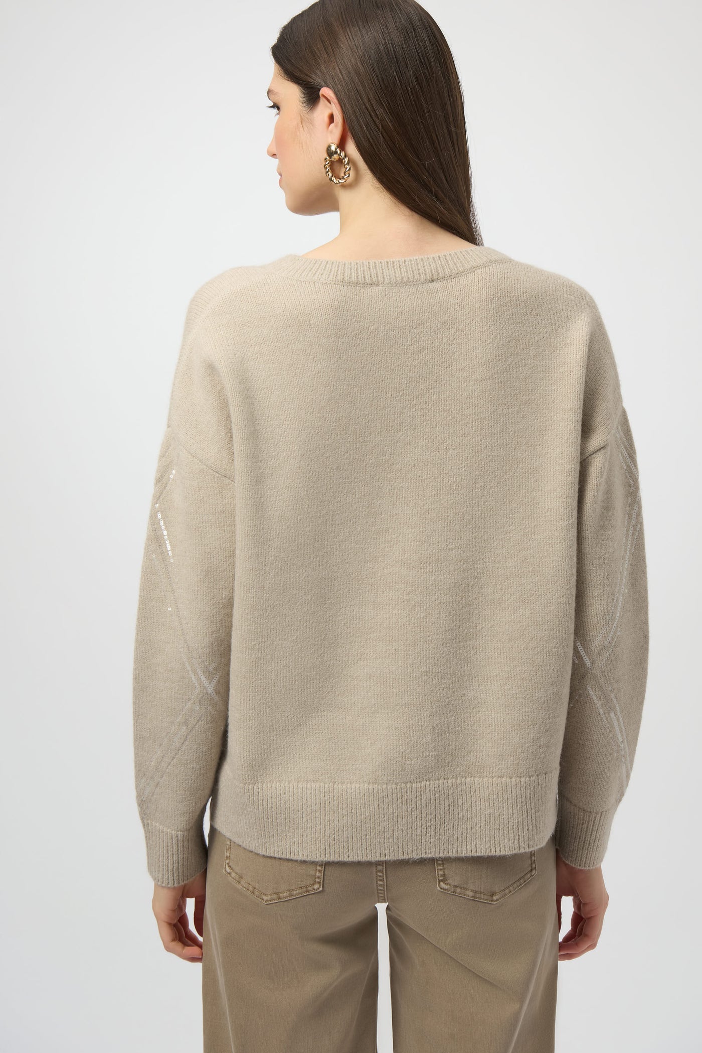 Sweater Knit Pullover with Sequins Joseph Ribkoff
