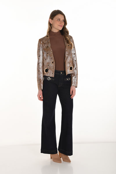 Icon Detail Wide-Leg Jeans Frank Lyman
