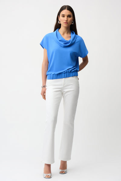 Eggshell Cocoon Top With Cowl Neckline 261194 Joseph Ribkoff