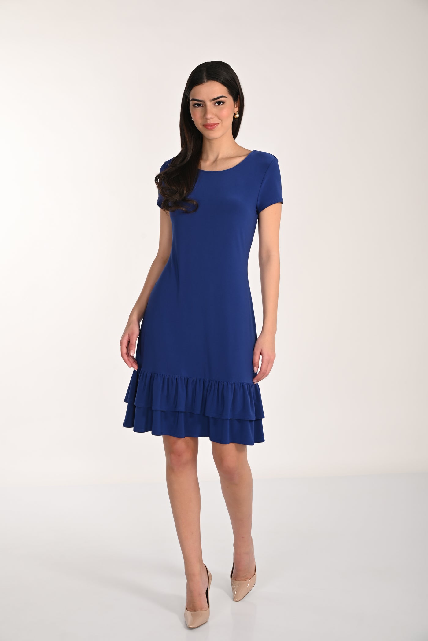 Ruffle Hem Dress Frank Lyman