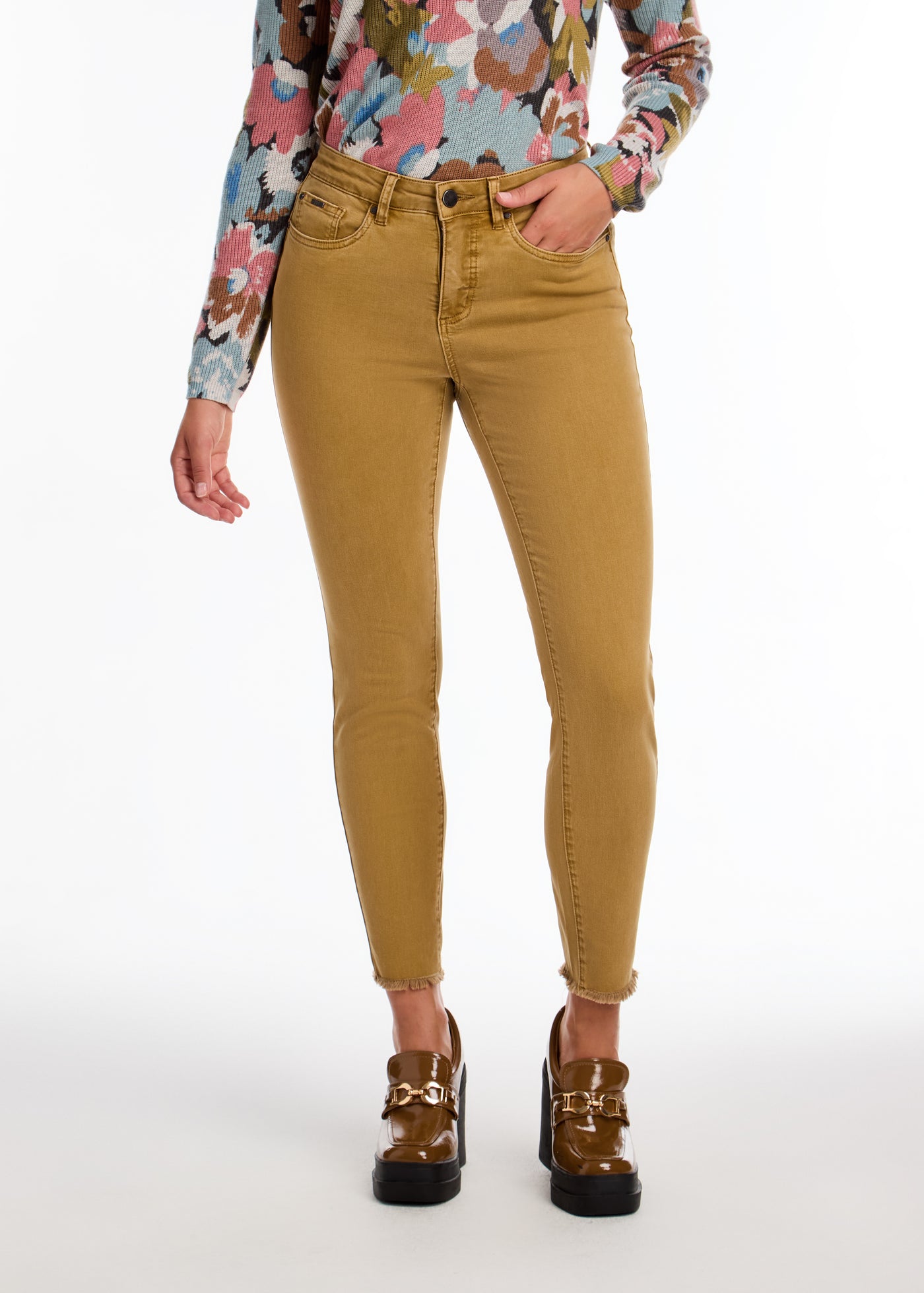 Olivia Slim Ankle Euro Twill French Dressing Jeans